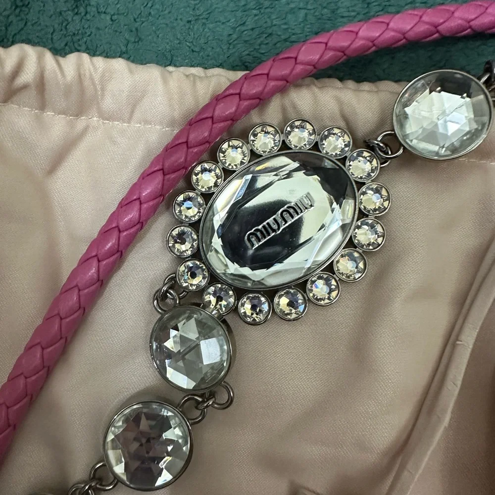 🚫🚫🚫SOLD Miu Miu Pink Matelassé Shoulder Bag - Picture 6 of 11